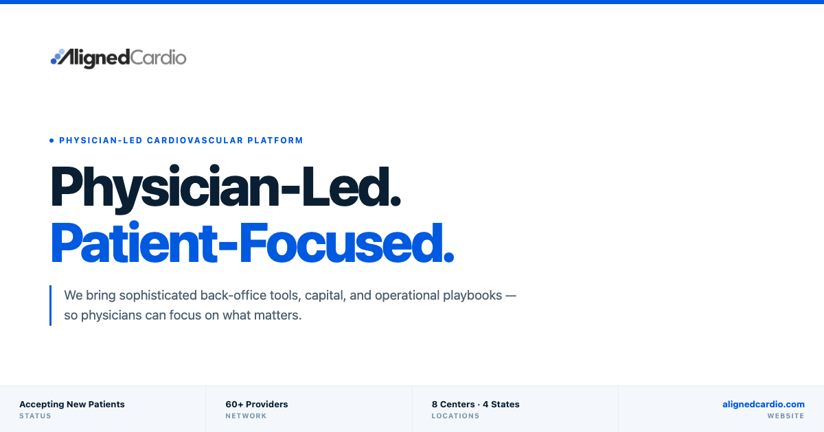 AlignedCardio | Physician-Led Cardiovascular Platform